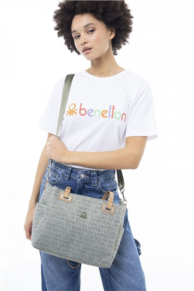 Benetton Logo Detaylı Kadın Omuz Çantası