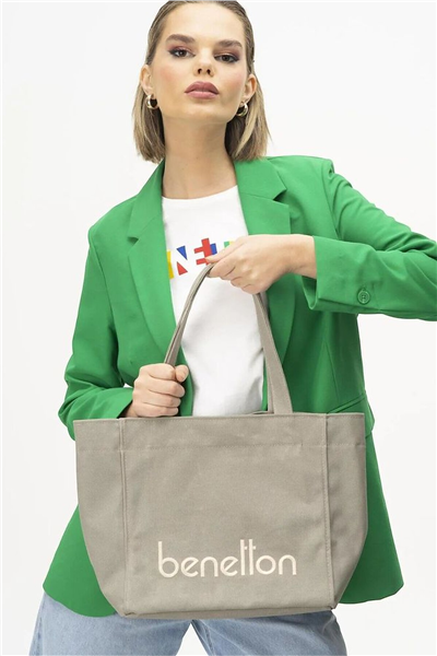 Benetton Logo Detaylı Kadın Omuz Çantası