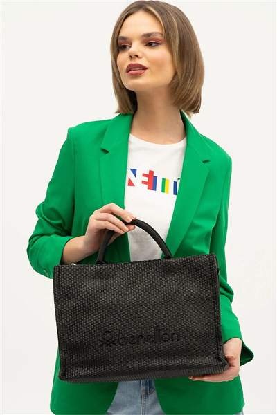 Benetton Logo Detaylı Kadın Omuz Çantası