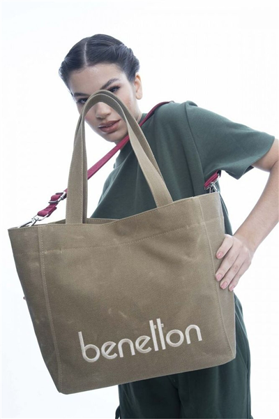 Benetton Logo Detaylı Kadın Omuz Çantası