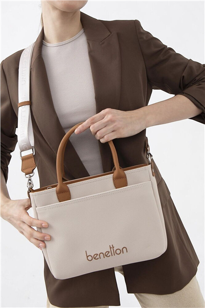 Benetton Logo Detaylı Kadın Omuz Çantası