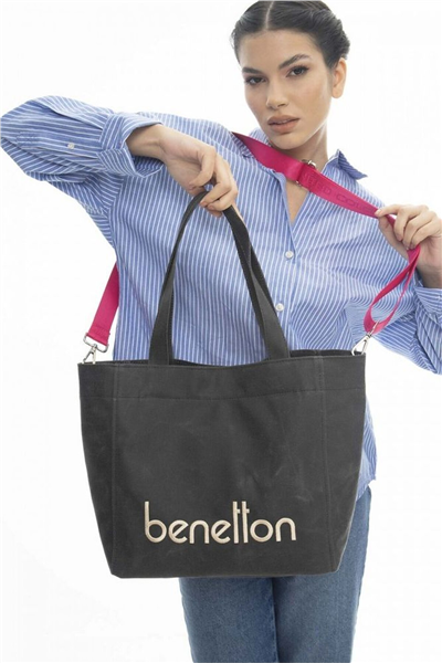 Benetton Logo Detaylı Kadın Omuz Çantası