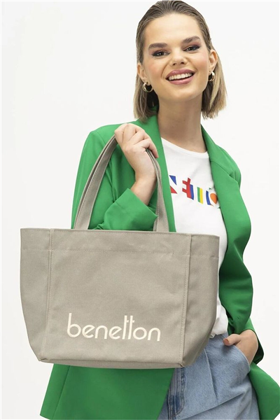 Benetton Logo Detaylı Kadın Omuz Çantası