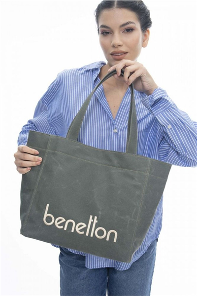 Benetton Logo Detaylı Kadın Omuz Çantası