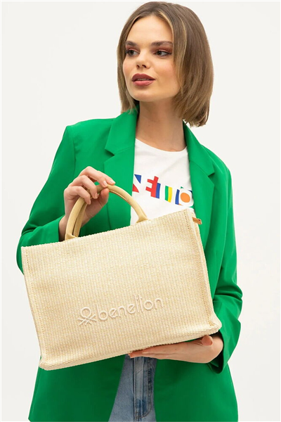 Benetton Logo Detaylı Kadın Omuz Çantası