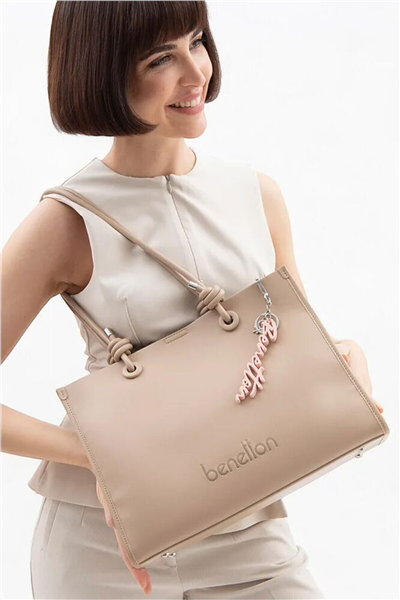 Benetton Logo Detaylı Kadın Omuz Çantası