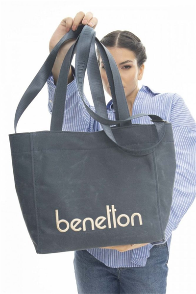 Benetton Logo Detaylı Kadın Omuz Çantası