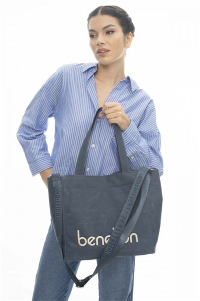 Benetton Logo Detaylı Kadın Omuz Çantası