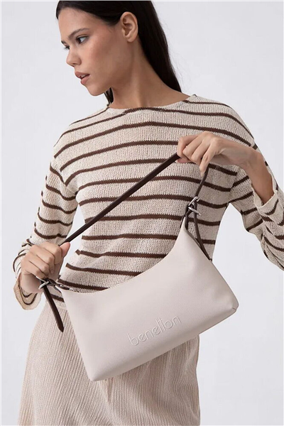 Benetton Logo Detaylı Kadın Omuz Çantası