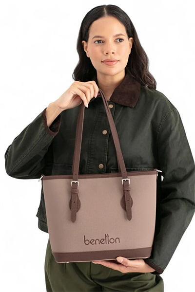 Benetton Logo Detaylı Kadın Omuz Çantası