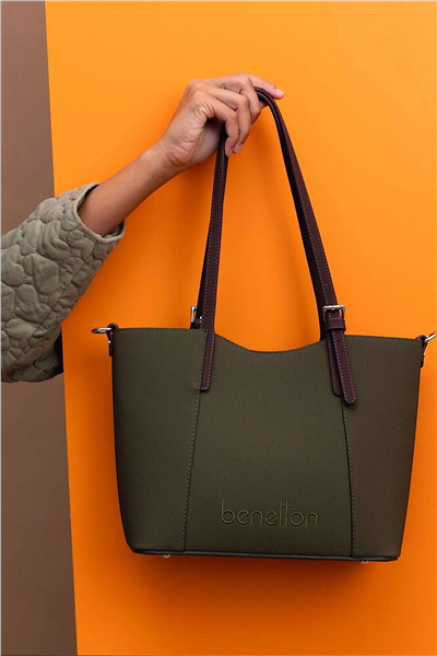 Benetton Logo Detaylı Kadın Omuz Çantası