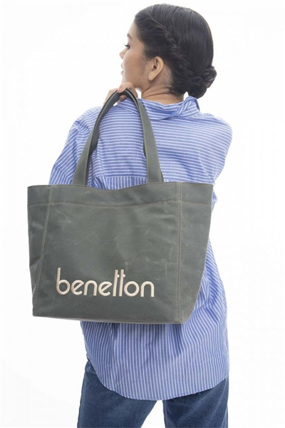 Benetton Logo Detaylı Kadın Omuz Çantası