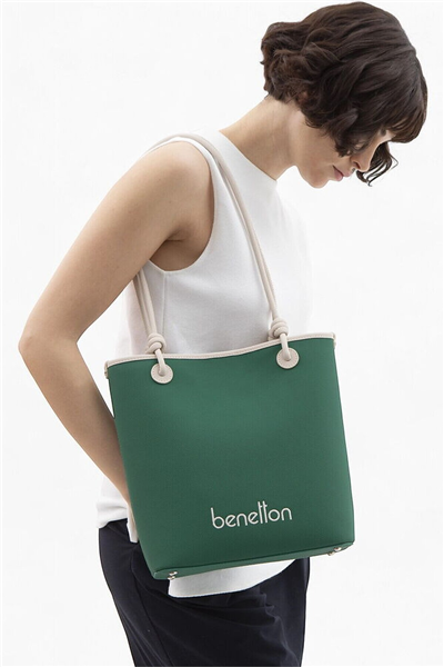 Benetton Logo Detaylı Kadın Omuz Çantası