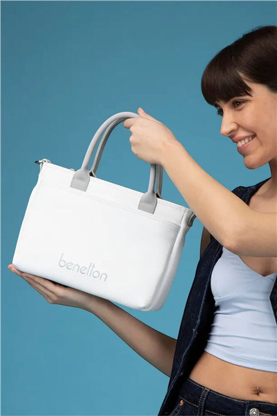 Benetton Logo Detaylı Kadın Omuz Çantası
