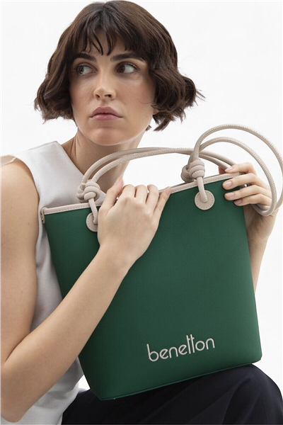 Benetton Logo Detaylı Kadın Omuz Çantası