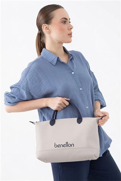 Benetton Logo Detaylı Kadın Omuz Çantası