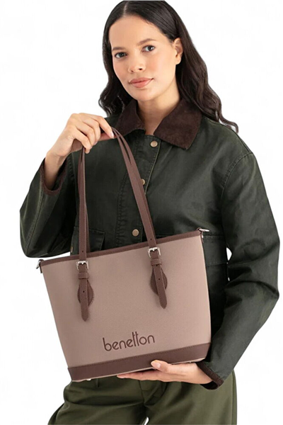 Benetton Logo Detaylı Kadın Omuz Çantası