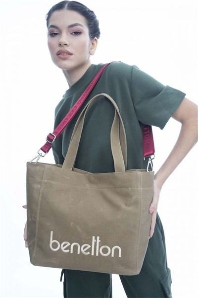 Benetton Logo Detaylı Kadın Omuz Çantası