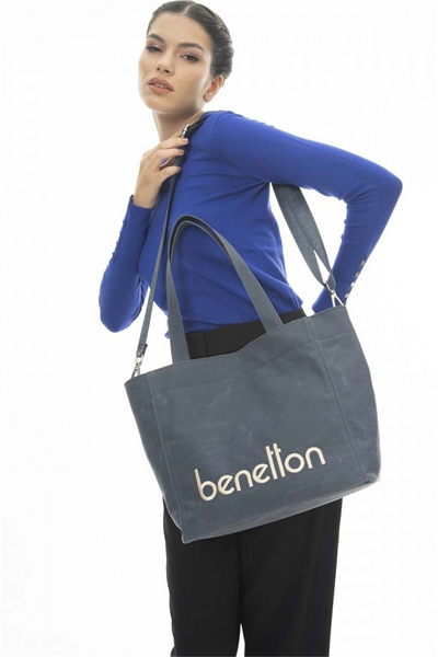 Benetton Logo Detaylı Kadın Omuz Çantası