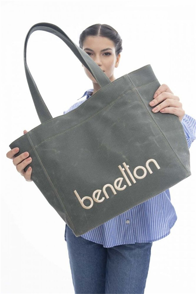 Benetton Logo Detaylı Kadın Omuz Çantası