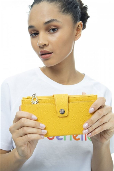 Benetton Logo Detaylı Kadın Portföy & Clutch Çanta