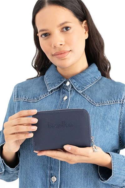 Benetton Logo Detaylı Kadın Portföy & Clutch Çanta