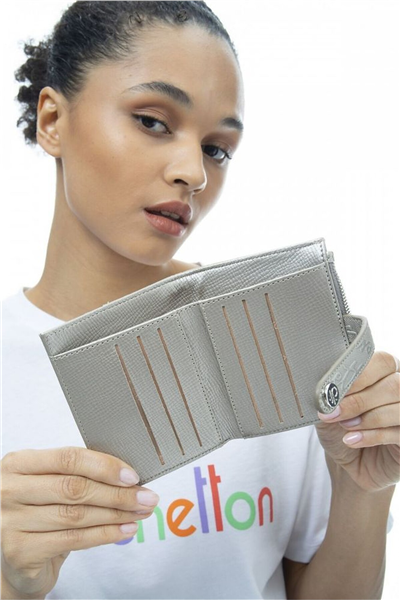 Benetton Logo Detaylı Kadın Portföy & Clutch Çanta