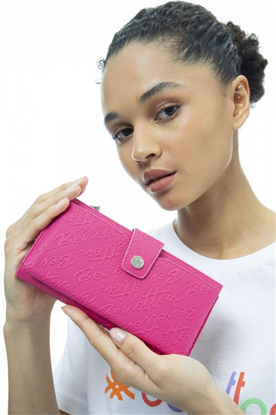 Benetton Logo Detaylı Kadın Portföy & Clutch Çanta