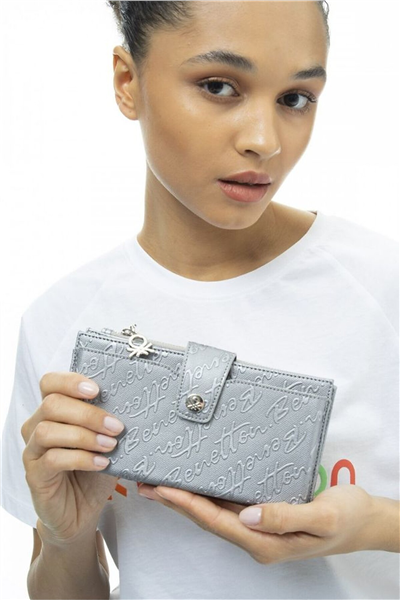 Benetton Logo Detaylı Kadın Portföy & Clutch Çanta