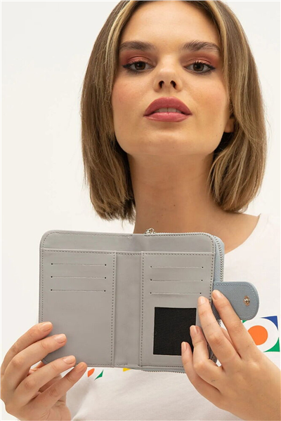 Benetton Logo Detaylı Kadın Portföy & Clutch Çanta