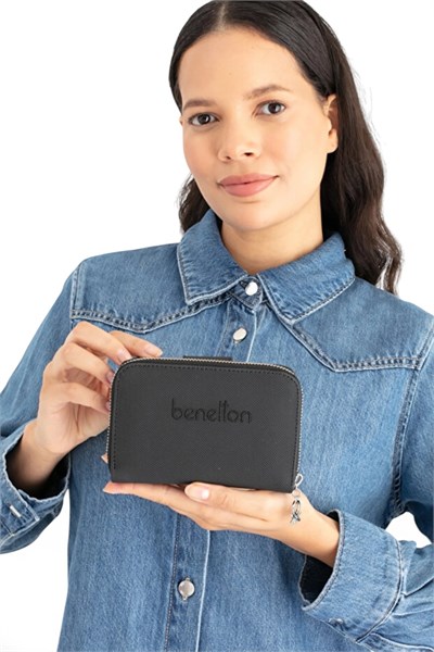 Benetton Logo Detaylı Kadın Portföy & Clutch Çanta