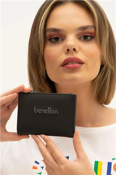 Benetton Logo Detaylı Kadın Portföy & Clutch Çanta