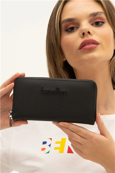 Benetton Logo Detaylı Kadın Portföy & Clutch Çanta