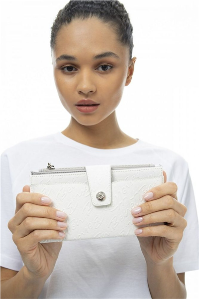 Benetton Logo Detaylı Kadın Portföy & Clutch Çanta
