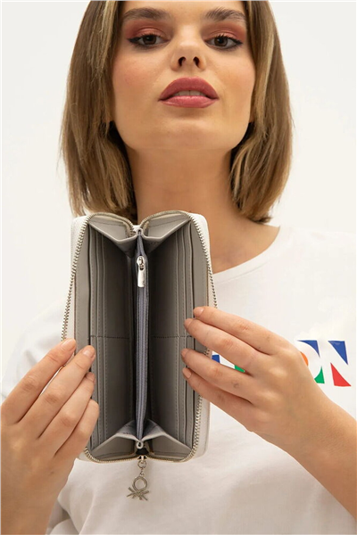 Benetton Logo Detaylı Kadın Portföy & Clutch Çanta