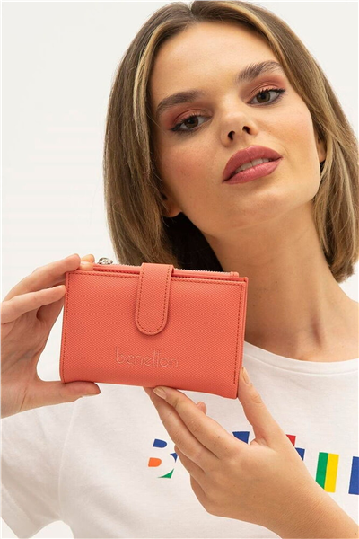 Benetton Logo Detaylı Kadın Portföy & Clutch Çanta