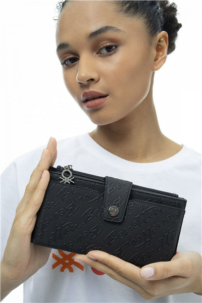 Benetton Logo Detaylı Kadın Portföy & Clutch Çanta