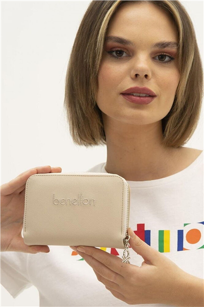 Benetton Logo Detaylı Kadın Portföy & Clutch Çanta
