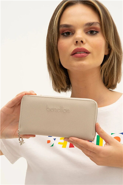 Benetton Logo Detaylı Kadın Portföy & Clutch Çanta