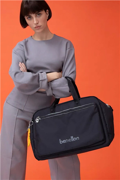 Benetton Logo Detaylı Unisex Seyahat Çantası
