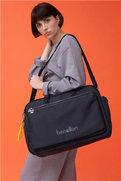 Benetton Logo Detaylı Unisex Seyahat Çantası