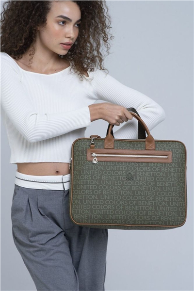 Benetton Monogram Erkek Laptop & Evrak Çantası