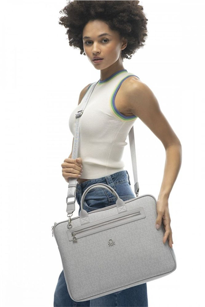 Benetton Monogram Erkek Laptop & Evrak Çantası