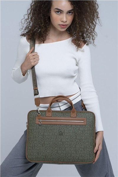 Benetton Monogram Erkek Laptop & Evrak Çantası