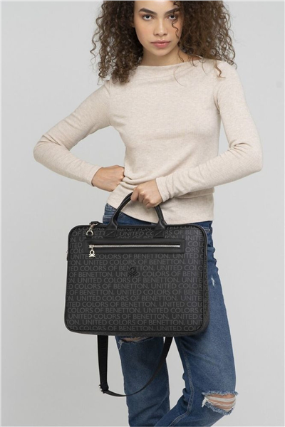 Benetton Monogram Erkek Laptop & Evrak Çantası