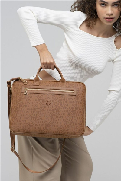 Benetton Monogram Erkek Laptop & Evrak Çantası