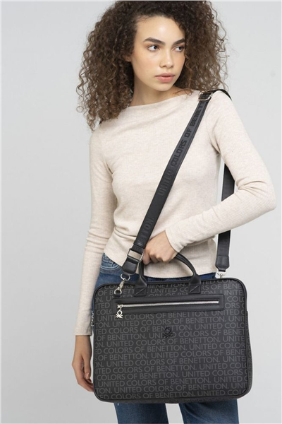 Benetton Monogram Erkek Laptop & Evrak Çantası
