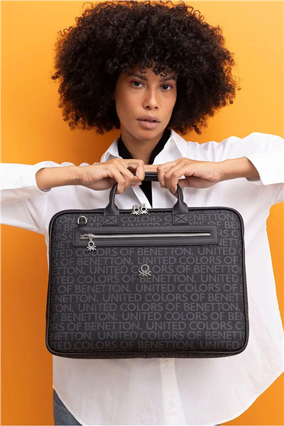 Benetton Monogram Erkek Laptop & Evrak Çantası
