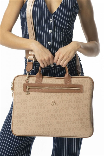 Benetton Monogram Erkek Laptop & Evrak Çantası