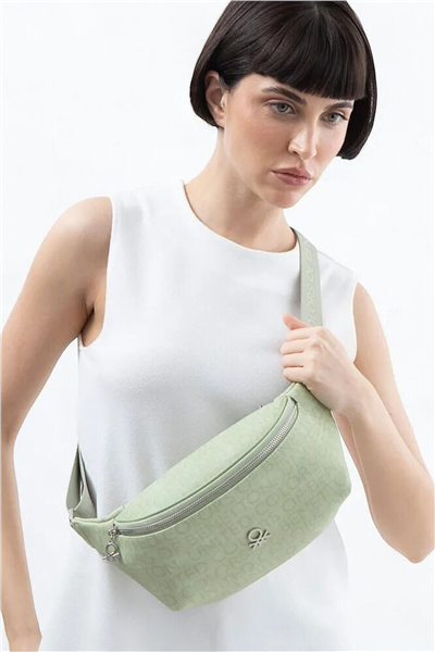 Benetton Monogram Kadın Bel Çantası